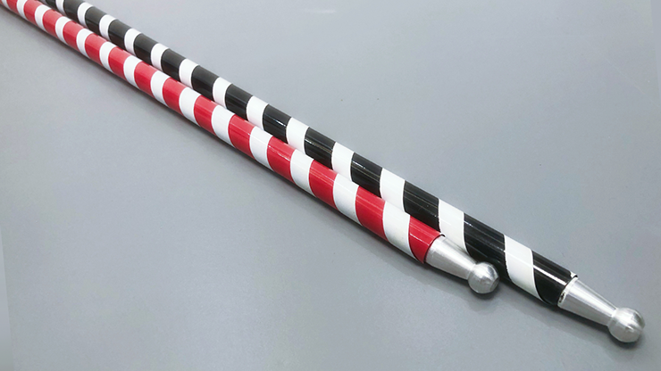 The Ultra Cane (Appearing / Metal) Red/ White Stripe by Bond Lee