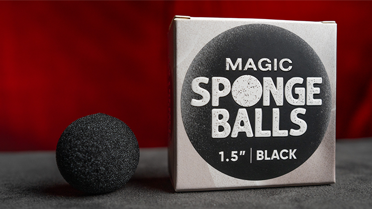 Magic Sponge Balls 50PK BLACK 1.5" by Murphy's Magic