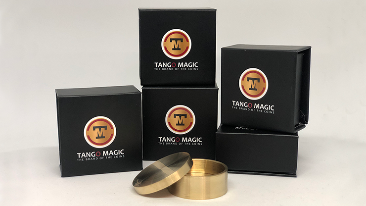 Boston Coin Box Brass One Dollar (B0029) by Tango Magic