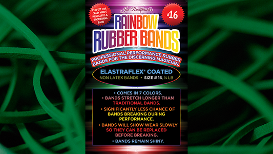 Joe Rindfleisch's SIZE 16 Rainbow Rubber Bands (Marcus Eddie - Green Pack  ) by Joe Rindfleisch