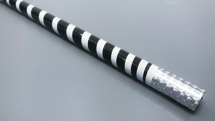 The Ultra Cane (Appearing / Metal) Black / White Stripe by Bond Lee