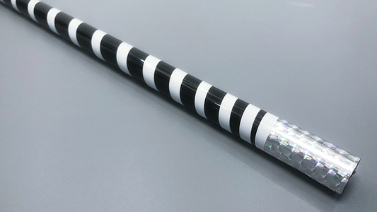 The Ultra Cane (Appearing / Metal) Black / White Stripe by Bond Lee