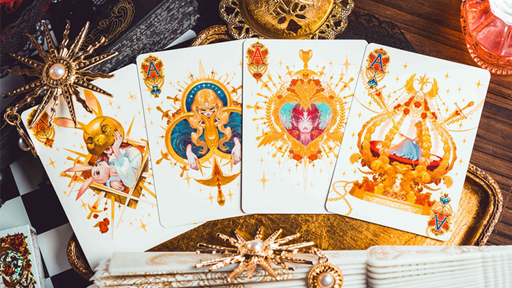 Silence V3 (White) Playing Cards by KING STAR