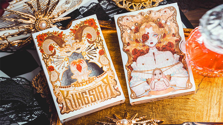 Silence V3 (White) Playing Cards by KING STAR