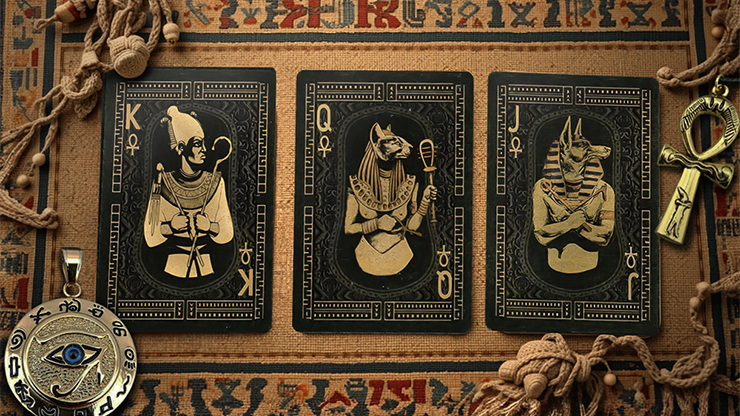 Egypt Mythology Black Edition (Green, Nile) Playing Cards