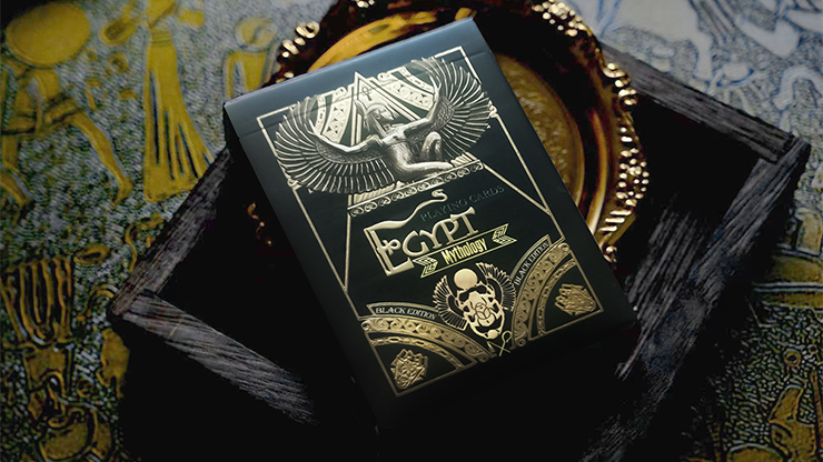 Egypt Mythology Black Edition (Pharaoh, Dark Gray) Playing Cards