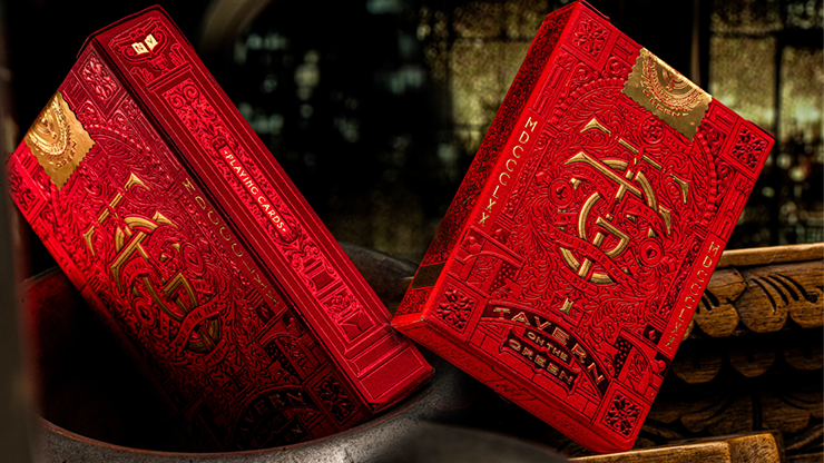 Tavern on the Green: Red Edition Playing Cards by theory11