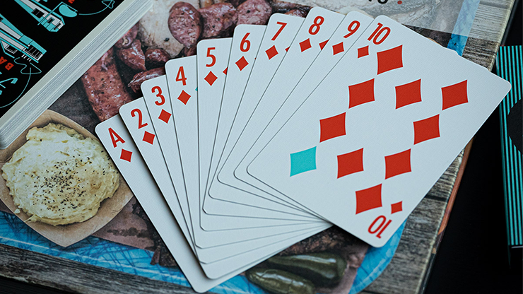 FRANKLIN BBQ RETRO BLACK PLAYING CARDS