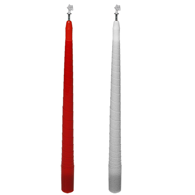 Color Changing and Vanishing Candles (Red to White)